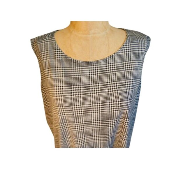 Vikki Vi Size 1X Navy Blue White 2 Piece Outfit Top + Match Pants NWT Plus Size - Picture 5 of 5